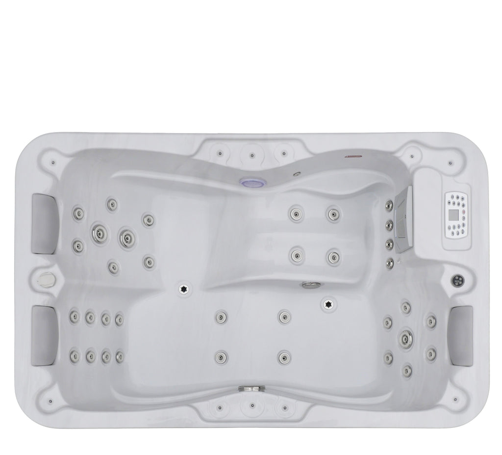 Minipiscina Idromassaggio da Esterno Bivita Modena SPA08 205x130x70 cm 2 Posti con 35 Getti