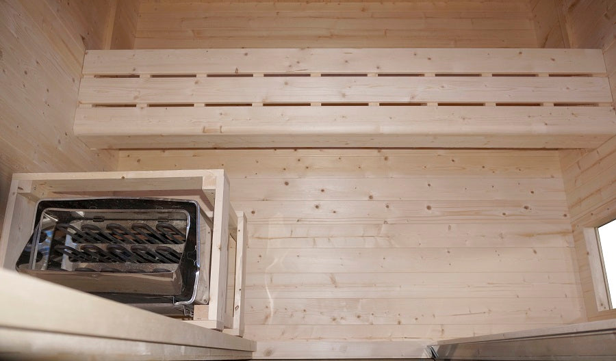 SAUNA PER ESTERNO LAHTI COMBINATA FIRLANDESE INFRAROSSI