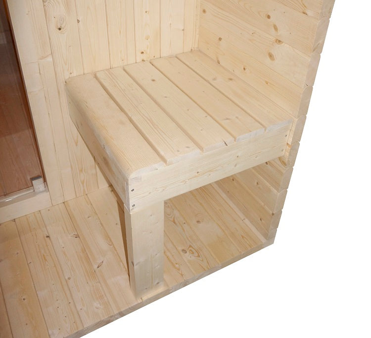 SAUNA ISLAND XL FINLANDESE PER ESTERNO 4 POSTI