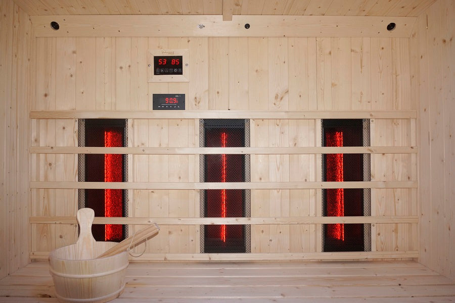 SAUNA PER ESTERNO LAHTI COMBINATA FIRLANDESE INFRAROSSI