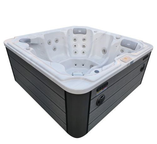 Minipiscina Idromassaggio da Esterno Bivita Oasis Maxi SPA12 210x210x95 cm Bianca con 48 Getti