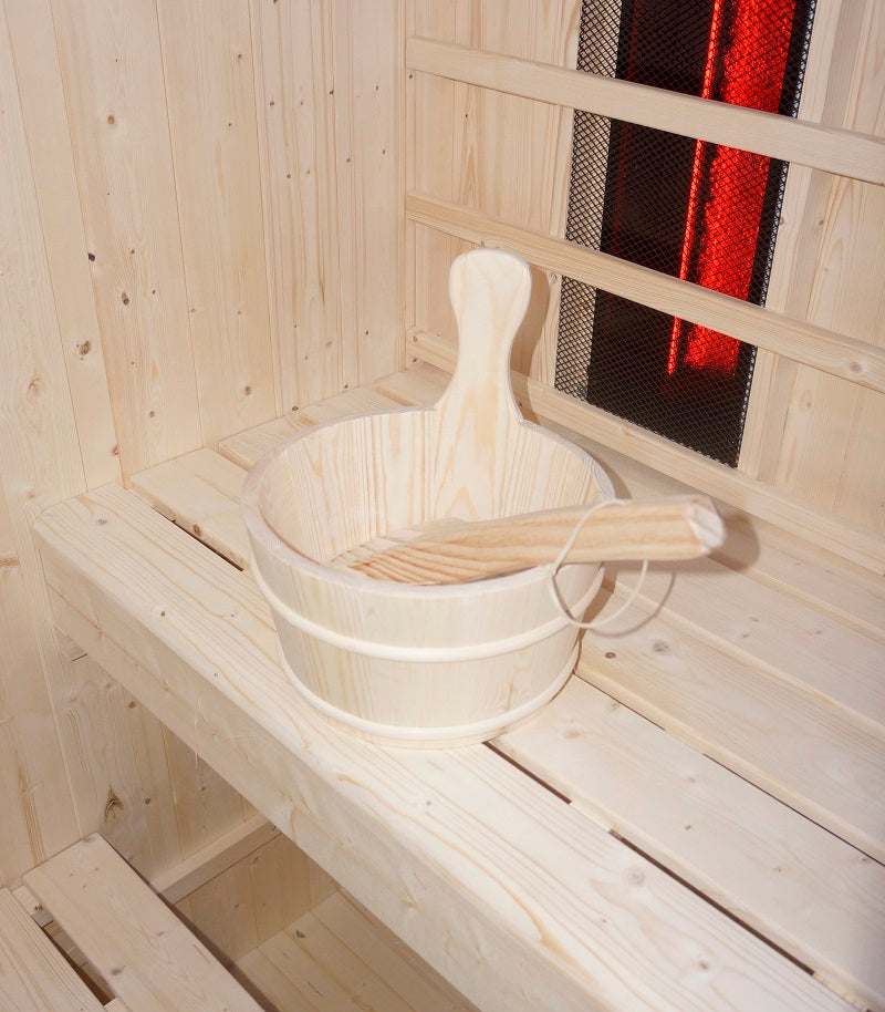 SAUNA PER ESTERNO LAHTI COMBINATA FIRLANDESE INFRAROSSI
