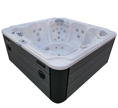 Minipiscina Idromassaggio da Esterno Bivita Oasis Maxi SPA12 210x210x95 cm Bianca con 48 Getti
