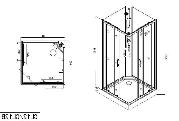 Cabina Doccia Idromassaggio Bivita CL12 Denver con Miscelatore Termostatico e QuickLine