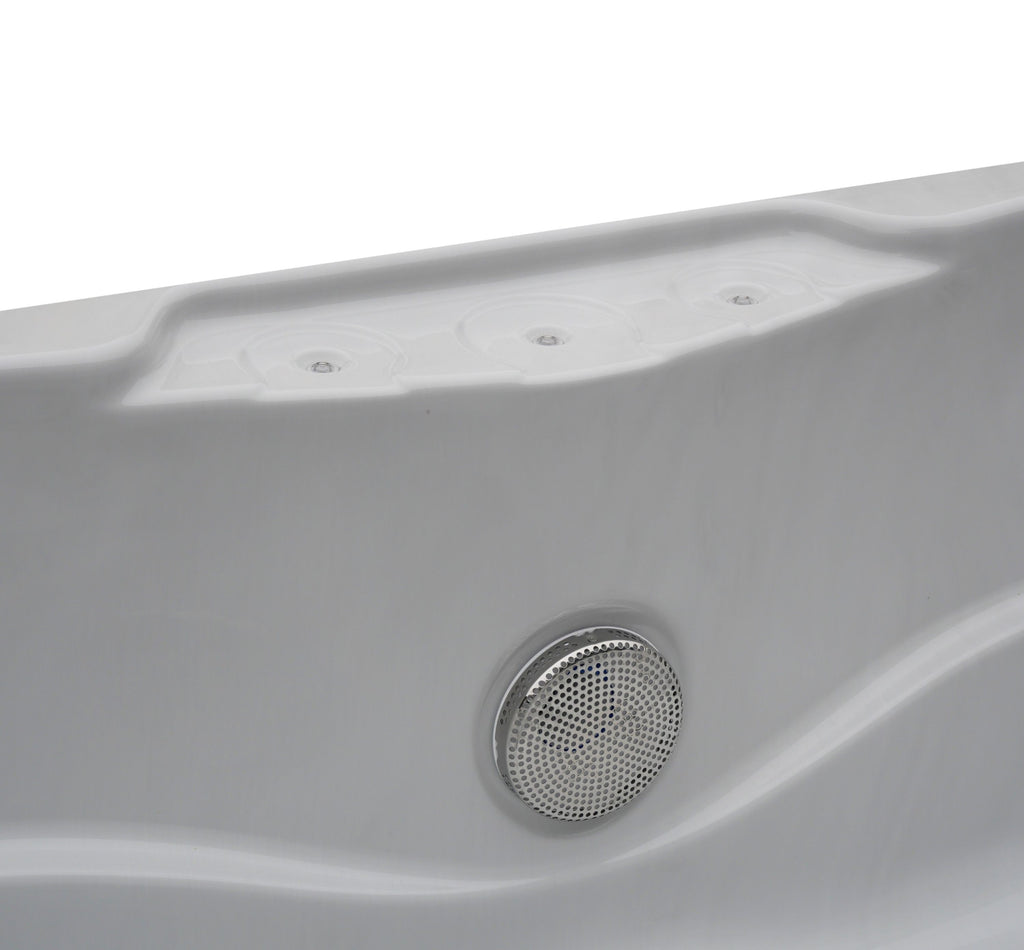 Minipiscina Idromassaggio da Esterno Bivita Modena SPA08 205x130x70 cm 2 Posti con 35 Getti
