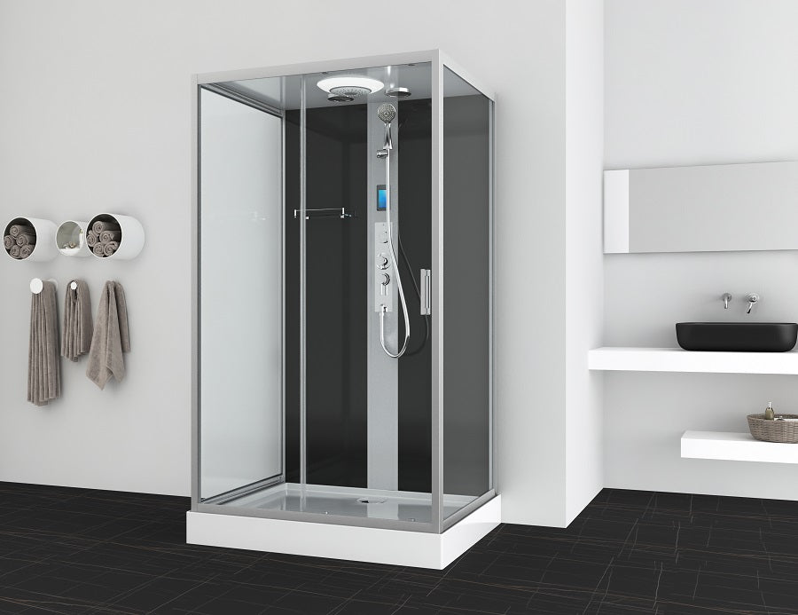Cabina Doccia Idromassaggio Bivita CL22 Boston 90x120x215 cm con Bluetooth e QuickLine
