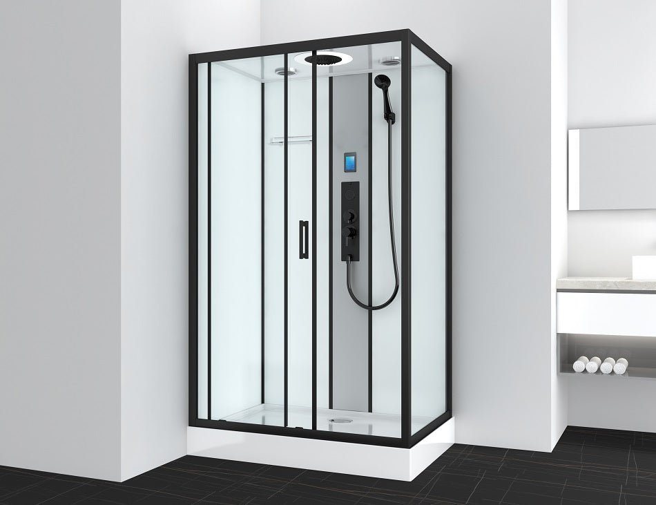Cabina Doccia Idromassaggio Bivita CL22 Boston Bianca 90x120x215 cm con Bluetooth e QuickLine