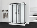 Cabina Doccia Idromassaggio Bivita CL23 New York Bianca 90x160x215 cm con Bluetooth e QuickLine