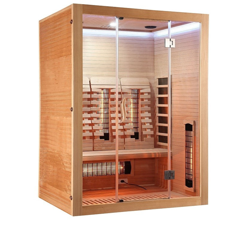 Sauna Infrarossi Bivita Space Open 3 Persone 150x120x200 cm con Bluetooth e Cromoterapia