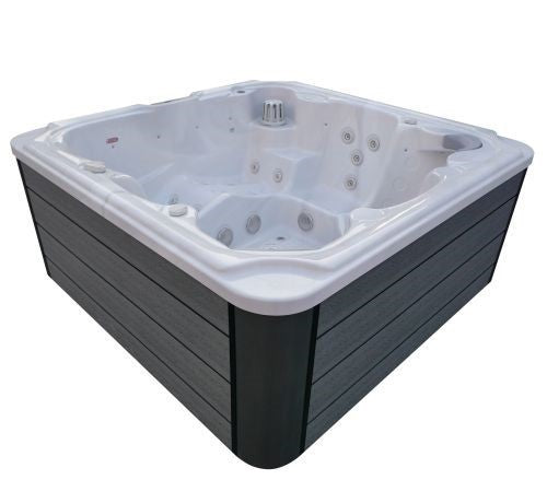 Minipiscina Idromassaggio da Esterno Bivita Oasis Maxi SPA12 210x210x95 cm Bianca con 48 Getti