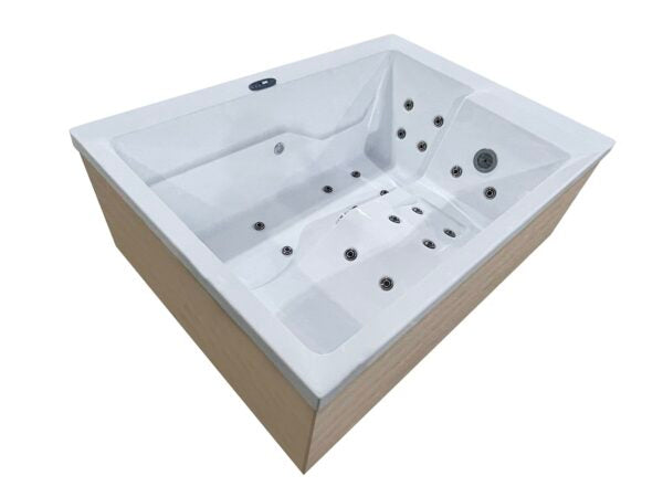 Minipiscina Idromassaggio da Esterno Bivita New Nimbus Plus Extra Lusso 190x140x70 cm 2 Lettini con 24 Getti