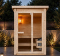 Sauna Finlandese Bivita New Helsinki 2/3 Persone 165x175x218,9 cm con Stufa 4,5 kW