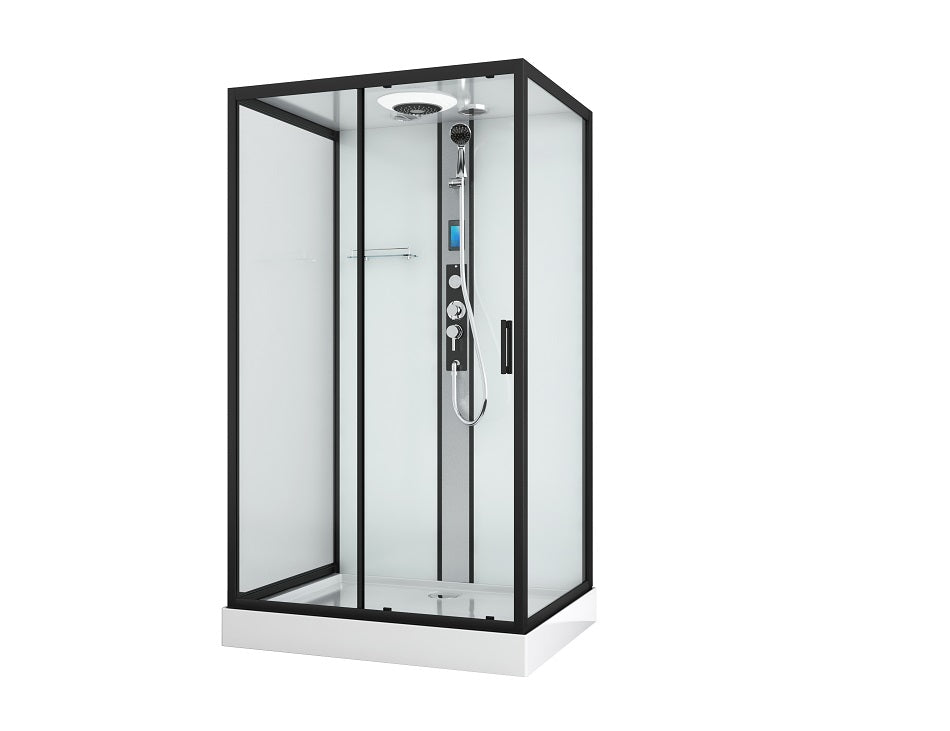 Cabina Doccia Idromassaggio Bivita CL22 Boston Bianca 90x120x215 cm con Bluetooth e QuickLine