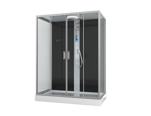 Cabina Doccia Idromassaggio Bivita CL23 New York 90x160x215 cm con Bluetooth e QuickLine