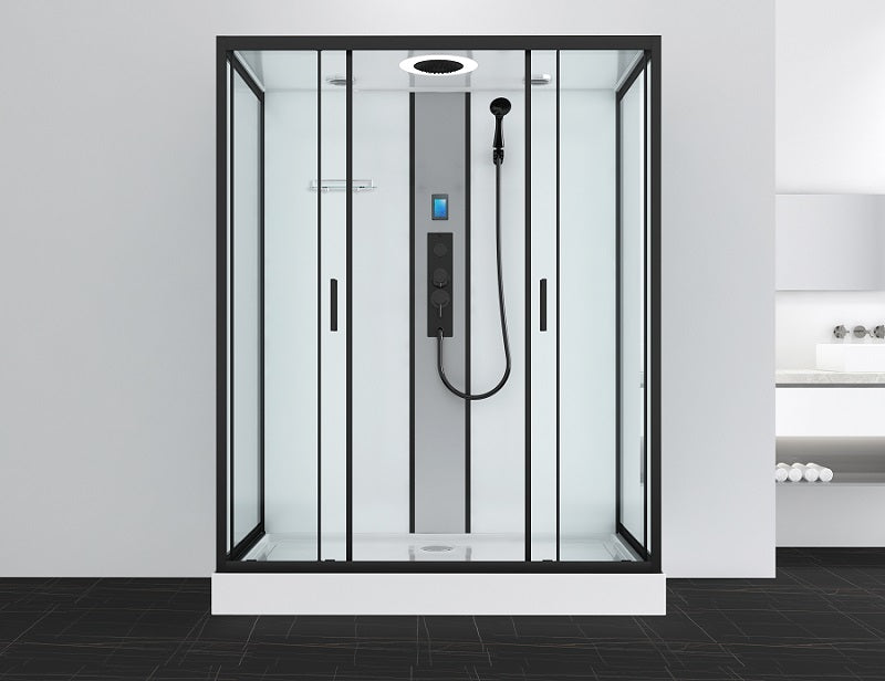 Cabina Doccia Idromassaggio Bivita CL23 New York Bianca 90x160x215 cm con Bluetooth e QuickLine