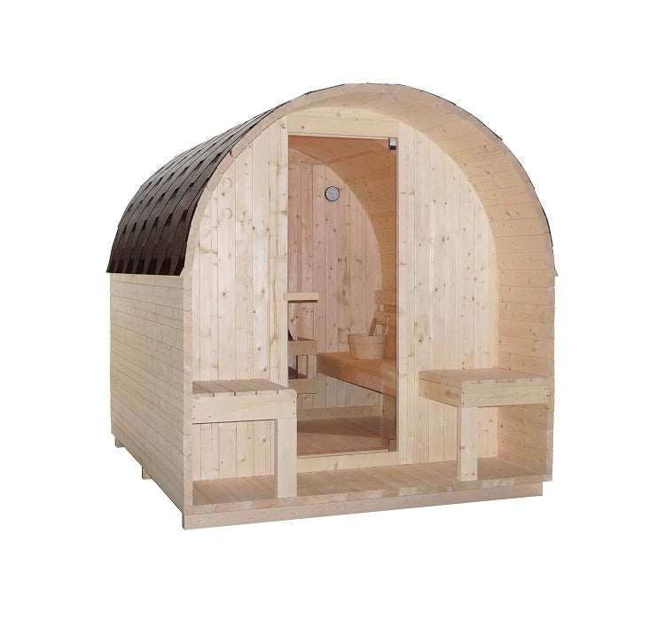 SAUNA ISLAND XL FINLANDESE PER ESTERNO 4 POSTI