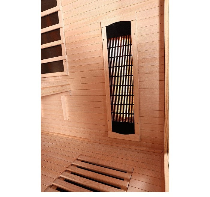 Sauna Infrarossi Bivita Space Open 3 Persone 150x120x200 cm con Bluetooth e Cromoterapia