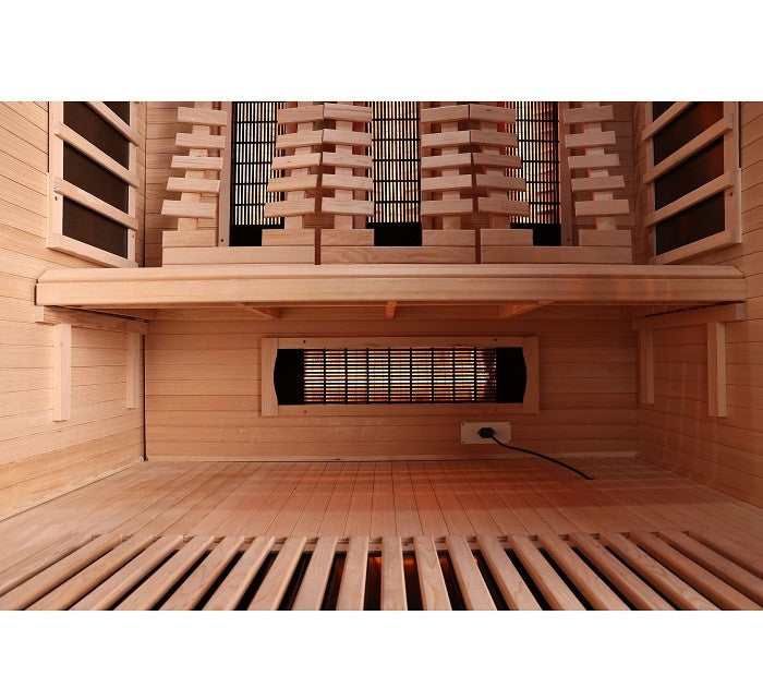 Sauna Infrarossi Bivita Space Open 3 Persone 150x120x200 cm con Bluetooth e Cromoterapia