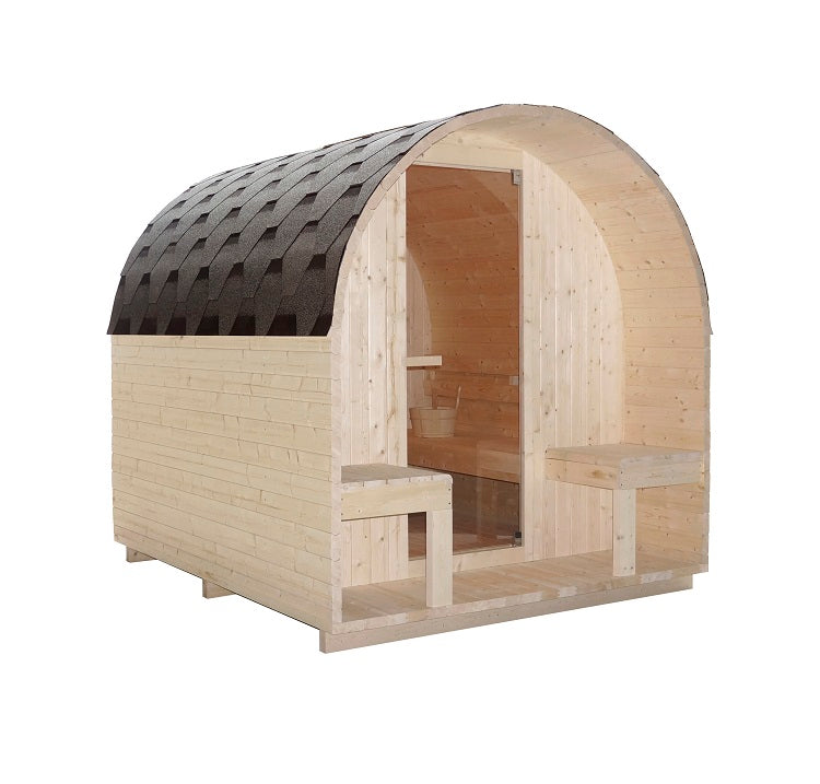 SAUNA ISLAND XL FINLANDESE PER ESTERNO 4 POSTI