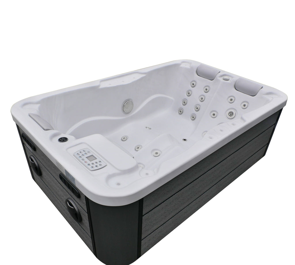 Minipiscina Idromassaggio da Esterno Bivita Modena SPA08 205x130x70 cm 2 Posti con 35 Getti
