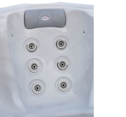 Minipiscina Idromassaggio da Esterno Bivita Oasis Maxi SPA12 210x210x95 cm Bianca con 48 Getti