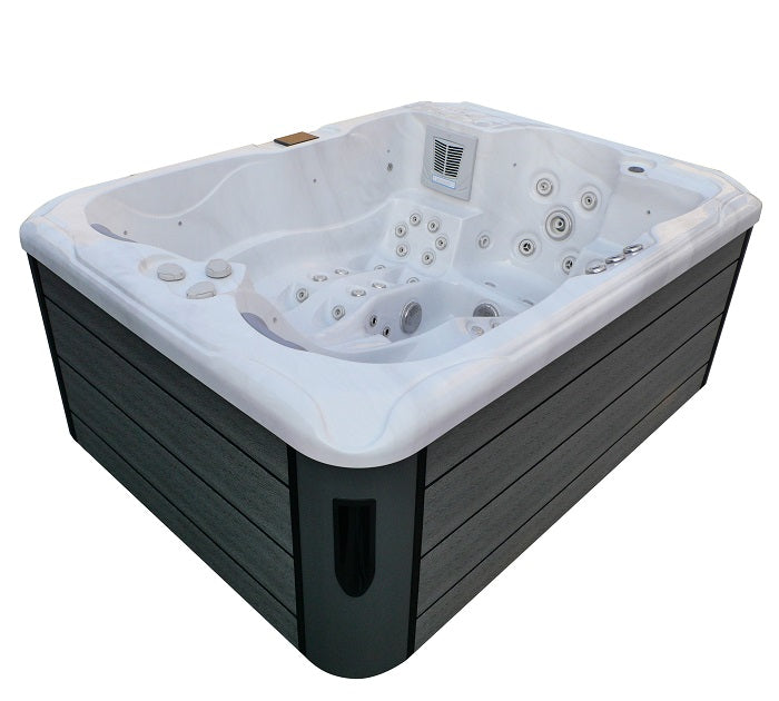 Minipiscina Idromassaggio Bivita Mauritius SPA18 Bianca con 71 Getti e Bluetooth