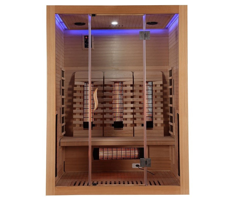 Sauna Infrarossi Bivita Space Open 3 Persone 150x120x200 cm con Bluetooth e Cromoterapia