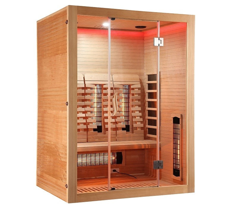 Sauna Infrarossi Bivita Space Open 3 Persone 150x120x200 cm con Bluetooth e Cromoterapia