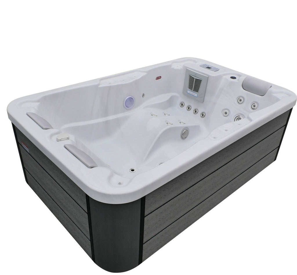Minipiscina Idromassaggio da Esterno Bivita Modena SPA08 205x130x70 cm 2 Posti con 35 Getti