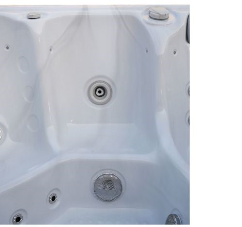 Minipiscina Idromassaggio da Esterno Bivita Oasis Maxi SPA12 210x210x95 cm Bianca con 48 Getti