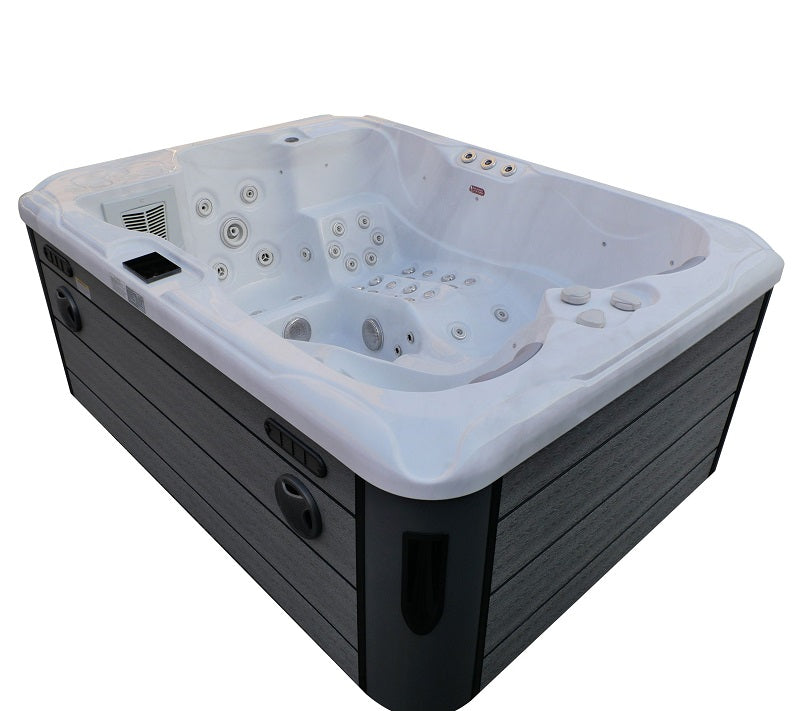 Minipiscina Idromassaggio Bivita Mauritius SPA18 Bianca con 71 Getti e Bluetooth