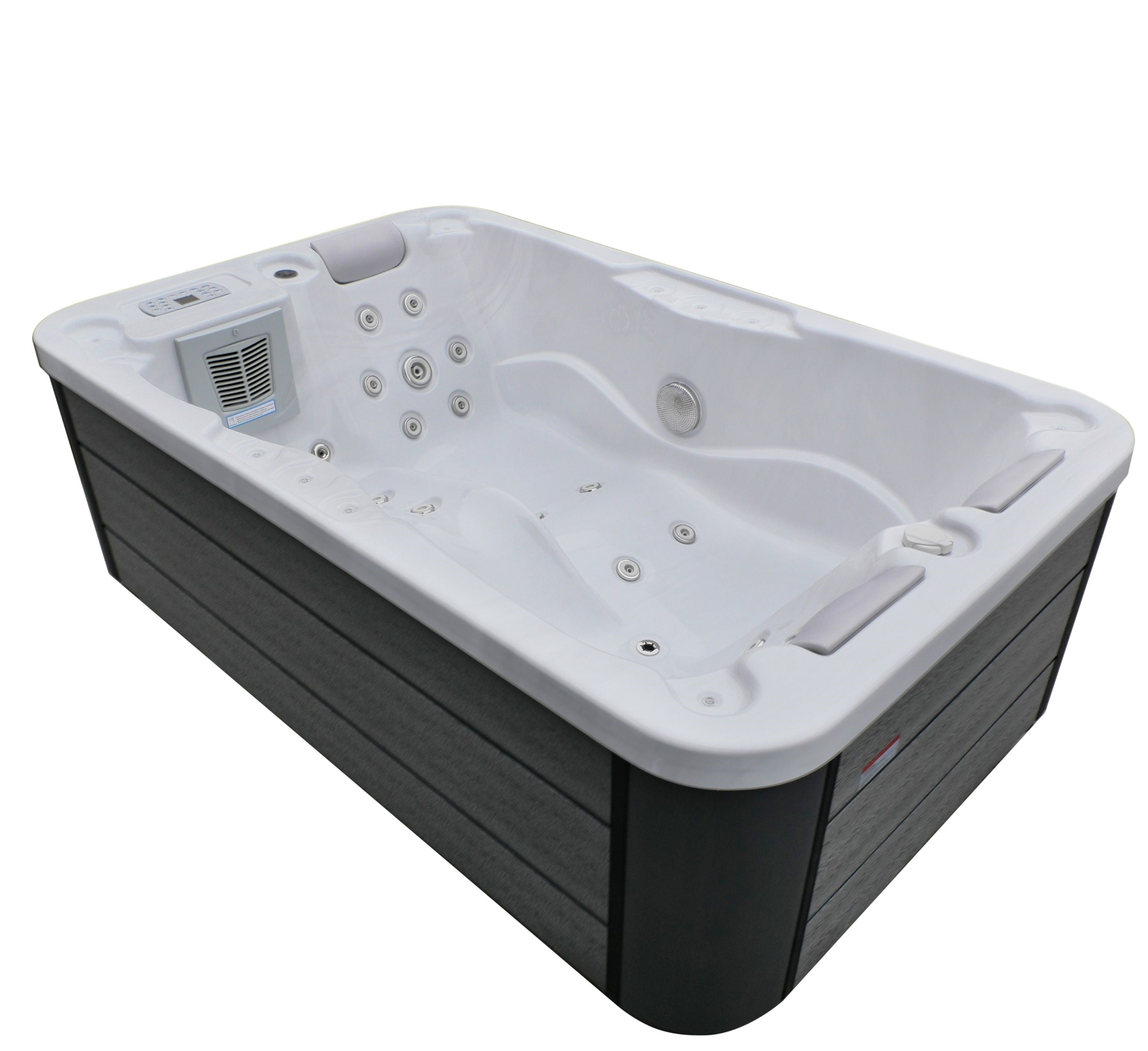 Minipiscina Idromassaggio da Esterno Bivita Modena SPA08 205x130x70 cm 2 Posti con 35 Getti