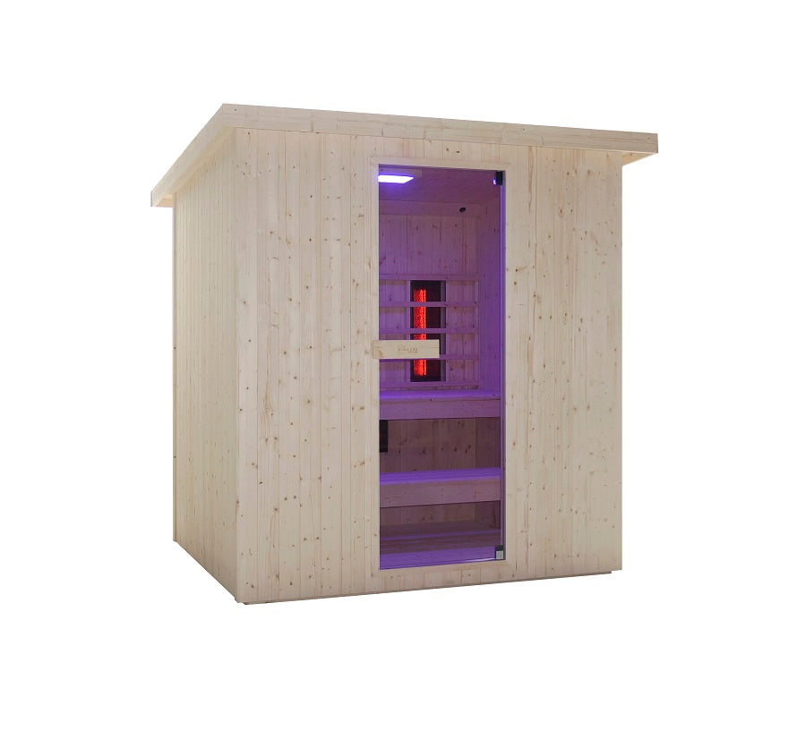 SAUNA PER ESTERNO LAHTI COMBINATA FIRLANDESE INFRAROSSI