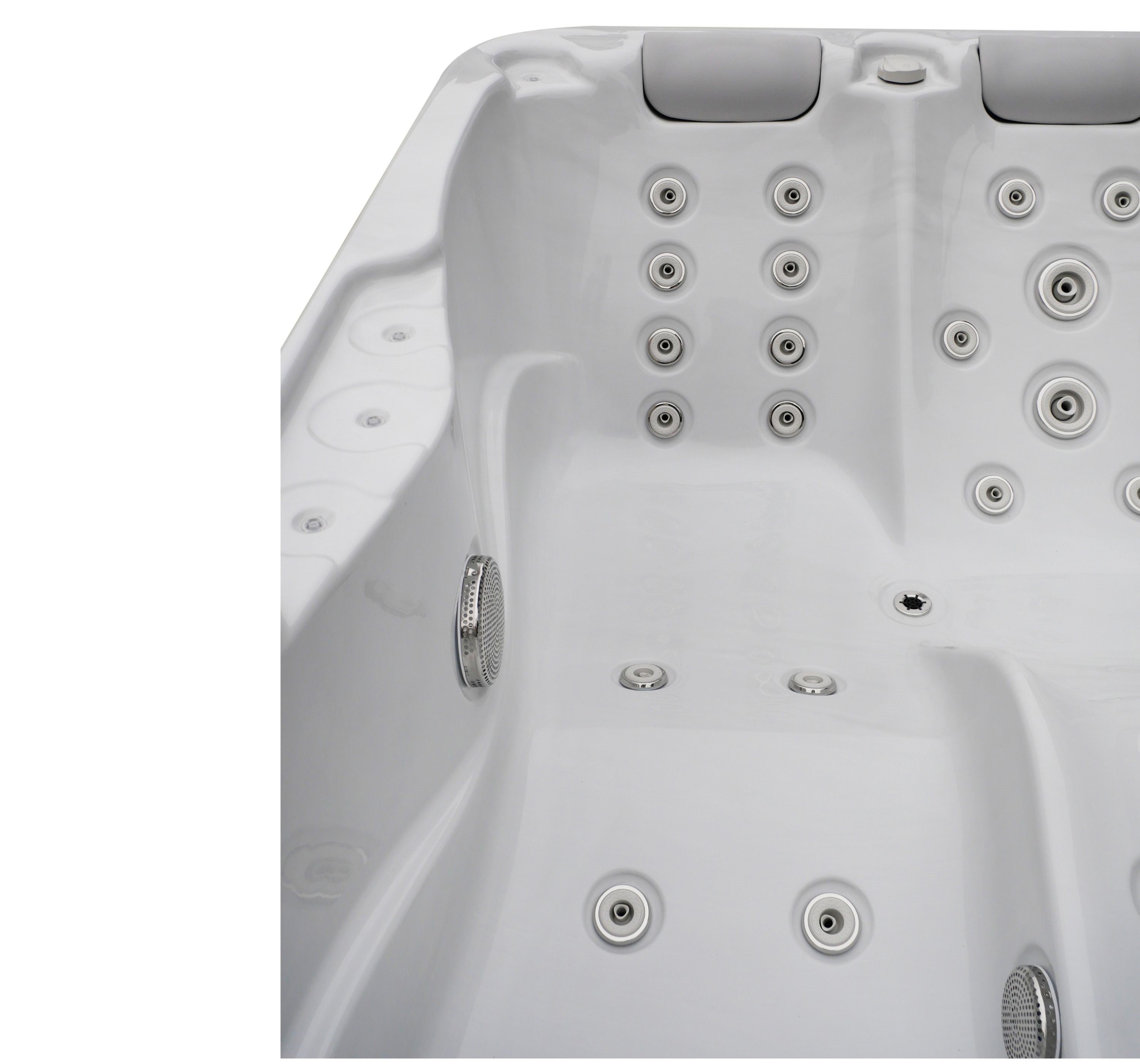 Minipiscina Idromassaggio da Esterno Bivita Modena SPA08 205x130x70 cm 2 Posti con 35 Getti