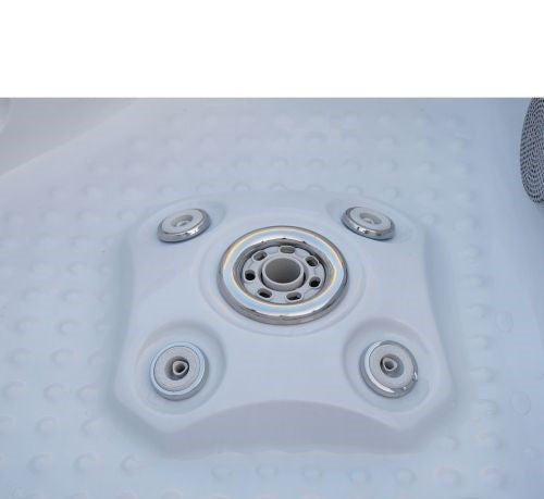 Minipiscina Idromassaggio da Esterno Bivita Oasis Maxi SPA12 210x210x95 cm Bianca con 48 Getti