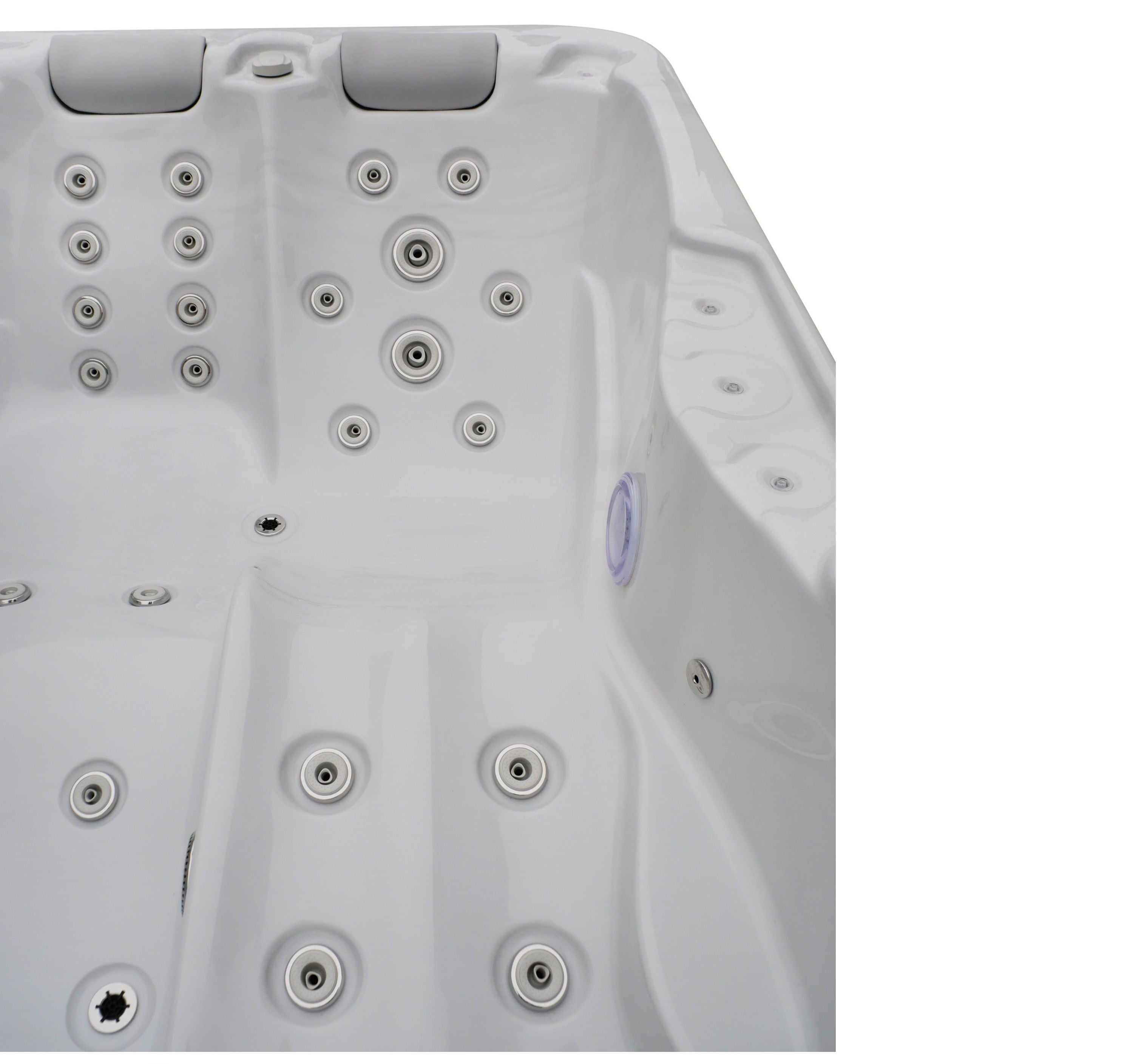 Minipiscina Idromassaggio da Esterno Bivita Modena SPA08 205x130x70 cm 2 Posti con 35 Getti