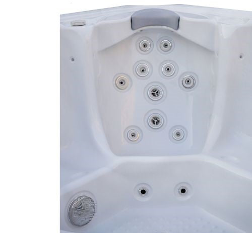 Minipiscina Idromassaggio da Esterno Bivita Oasis Maxi SPA12 210x210x95 cm Bianca con 48 Getti