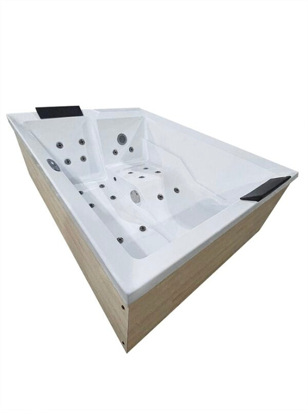 Minipiscina Idromassaggio da Esterno Bivita New Nimbus Plus Extra Lusso 190x140x70 cm 2 Lettini con 24 Getti