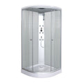 Cabina Doccia Idromassaggio Bivita Punto CL01 90x90x209 cm Circolare con Quick Line