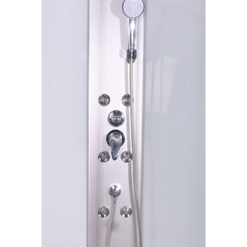 Cabina Doccia Idromassaggio Bivita Punto CL01 90x90x209 cm Circolare con Quick Line