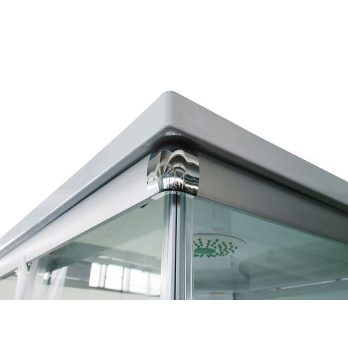 Cabina Doccia Idromassaggio Bivita Twist CL05 80x80x210 cm Quadrata con Quick Line