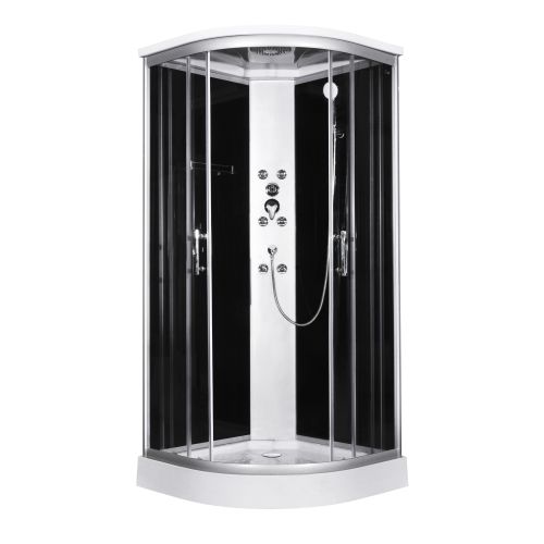 Cabina Doccia Idromassaggio Bivita Punto CL07 90x90x209 cm Circolare con Quick Line