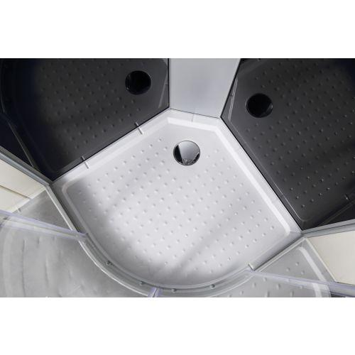 Cabina Doccia Idromassaggio Bivita Punto CL07 90x90x209 cm Circolare con Quick Line