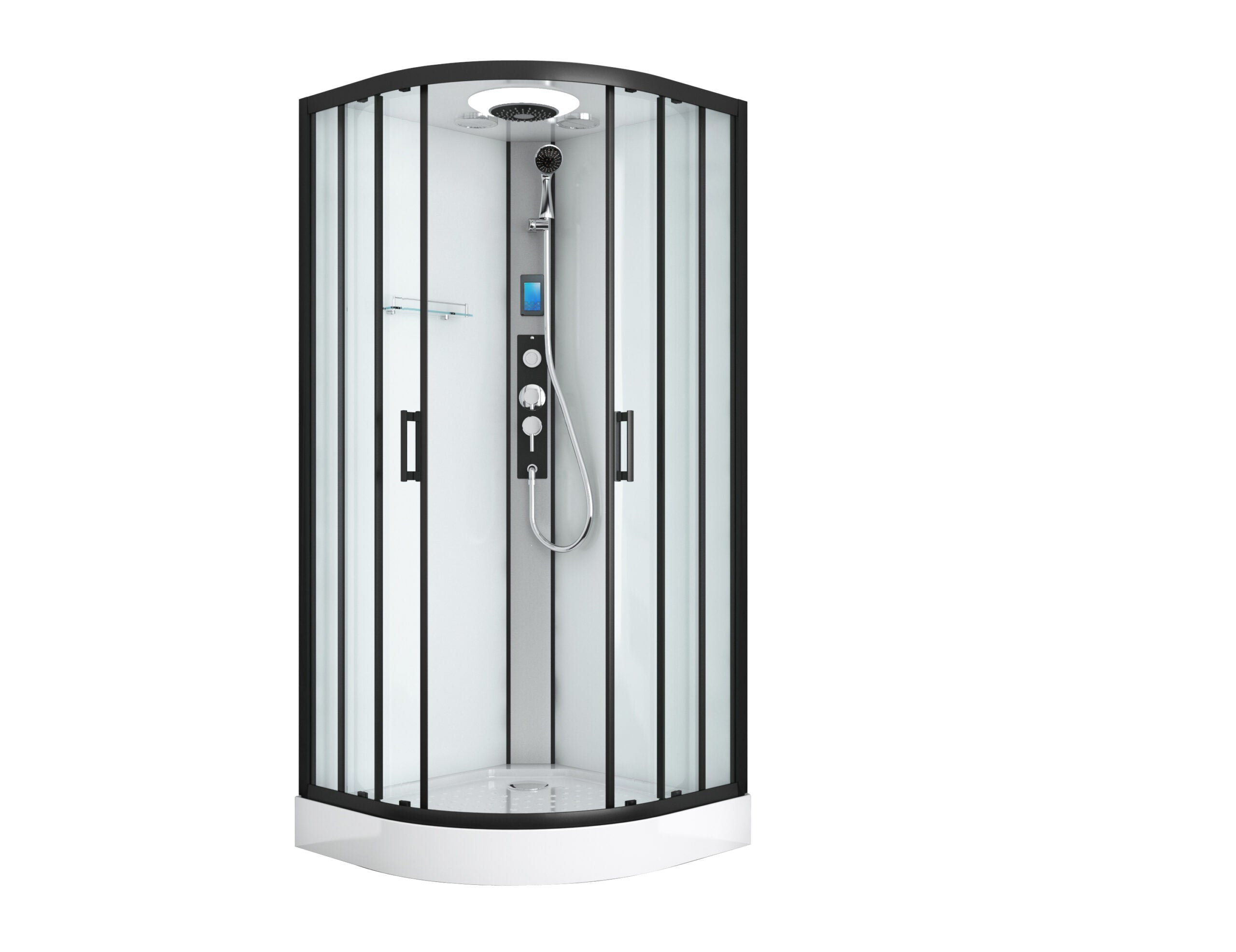 Cabina Doccia Idromassaggio Bivita CL20B 90x90x215 cm con Bluetooth, LED e QuickLine