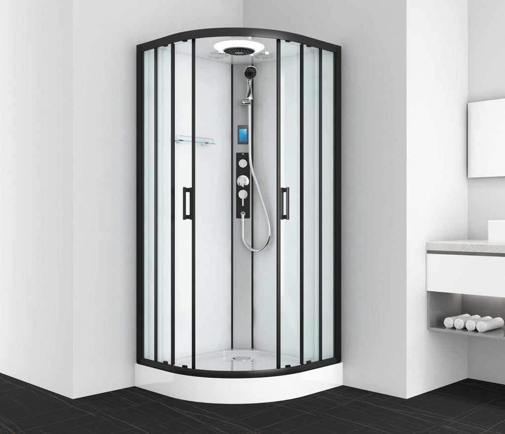Cabina Doccia Idromassaggio Bivita CL20B 90x90x215 cm con Bluetooth, LED e QuickLine