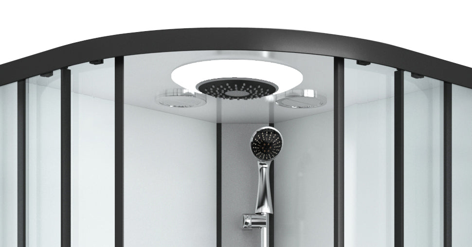 Cabina Doccia Idromassaggio Bivita CL20B 90x90x215 cm con Bluetooth, LED e QuickLine