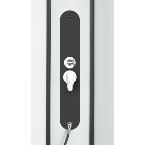 Cabina Doccia Idromassaggio Bivita Epic3 CL52 80x120x225 cm Rettangolare con Profili Neri e Quick Line