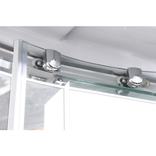 Cabina Doccia Idromassaggio Bivita Trend 1 CL70 90x90x210 cm Circolare con Bluetooth e Cromoterapia
