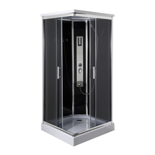 Cabina Doccia Idromassaggio Bivita Trend 2 CL71 90x90x210 cm Quadrata con Bluetooth e Cromoterapia