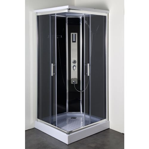 Cabina Doccia Idromassaggio Bivita Trend 2 CL71 90x90x210 cm Quadrata con Bluetooth e Cromoterapia